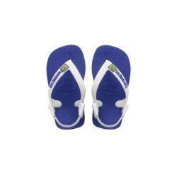 Havaianas Baby Brasil Logo, Blue, Size 23/24