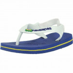 Havaianas Baby Brasil Logo, Blue, Size 25/26