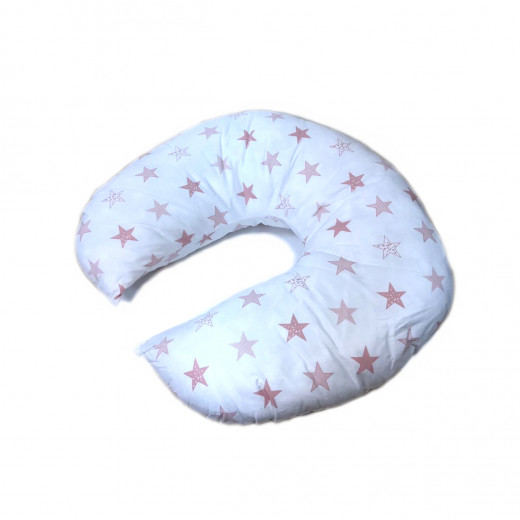 Baby baba Nursing Pillow, White with Stars