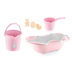 Baby jem baby bath set 5 pieces pink