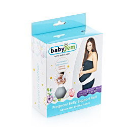 Babyjem pregnancy support waist band white (L)