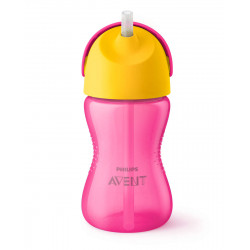 Philips Avent Straw Cups 300 ml, Pink