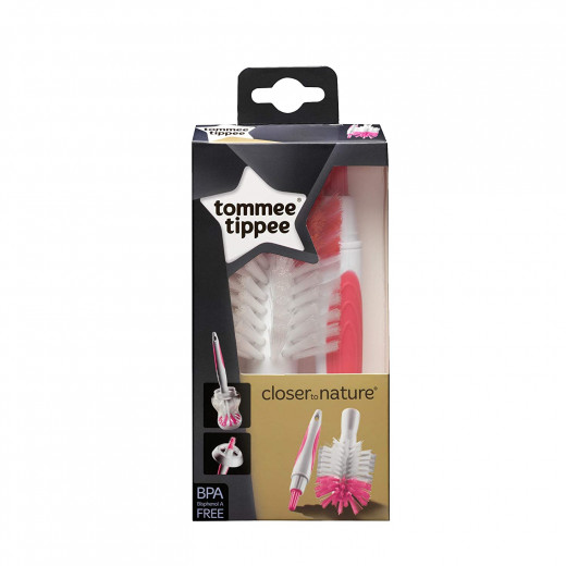 Tommee Tippee Bottle & Teat Brush, Pink