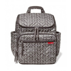 Skip Hop Forma Diaper Backpack (New Quilting) - Grey Feather