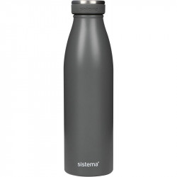 Sistema Stainless Steel Bottle 500ml - Grey