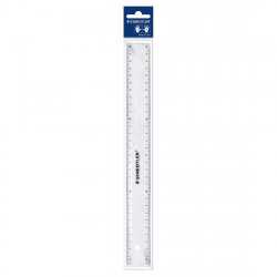 Staedtler Flat Ruler Plastic 30 cm Clear