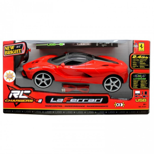 New Bright Full Function RC Chargers - La Ferrari - Red 1:12