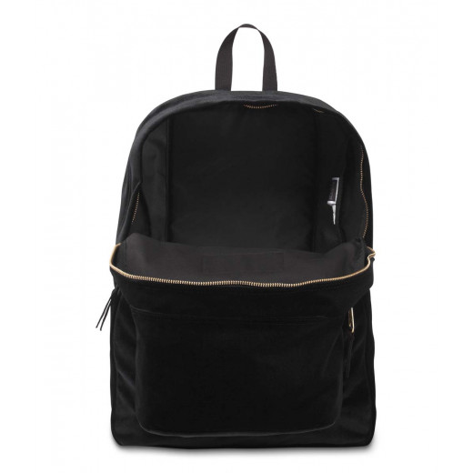 JanSport Superbreak Velvet Backpack, Black Velvet