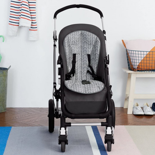 Skip Hop Stroll-and-Go Cool Touch Stroller Liner, Grey Feather
