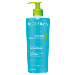 Bioderma Sebium Purifying Cleansing Foaming Gel, 500 ml