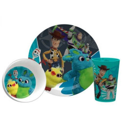 Zak Disney Toy Story 4 Dinnerware Set of 3pc Woody, Buzz & Friends