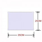 Double Sided Magnetic Whiteboard with Aluminium Frame 25x 35cm