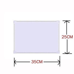 سبورة مغناطيسية ذات وجهين بإطار ألومنيوم 25 × 35 سم