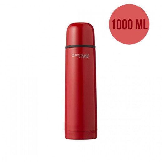 ThermoCafé by Thermos Stainless Steel Flask, 1000ml, Red