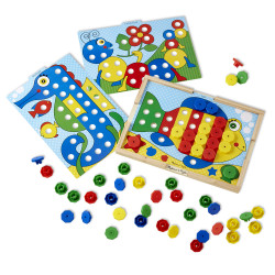 Melissa & Doug Sort and Snap Color Match - Sorting and Patterns Educational Toy