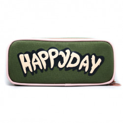 Happy Day Large Accessory Pouch, Green