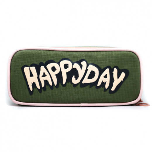 Happy Day Large Accessory Pouch, Green