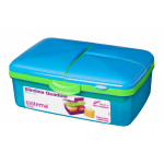 Sistema Lunch Slimline Quaddie, 1.5 L - Blue and green