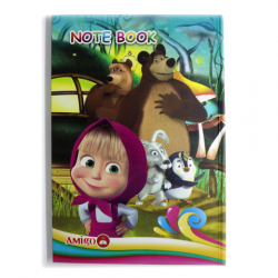 Amigo Masha and the Bear Cardboard Notebook 100 Sheet, B5