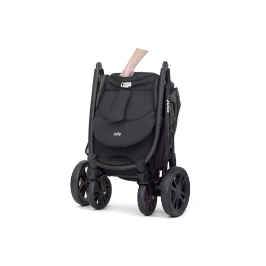 Joie litetrax 4 wheel pushchair stroller coal