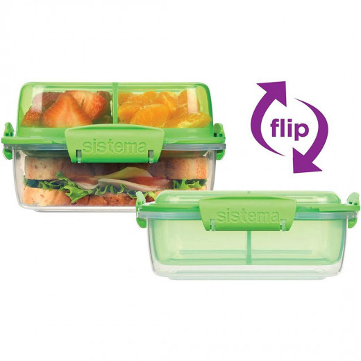 Sistema To Go Rectangle Lunch Stack Box, 1.24L - Blue