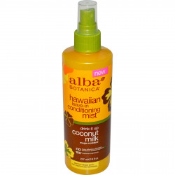 Alba Botanica Hawaiian Coconut Milk Conditioning Spray, 8 Ounce