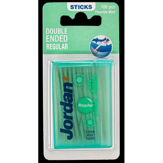 Jordan Dental Sticks, Double Ended Regular 100 units