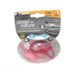 Tommee Tippee Closer To Nature Silicone Pacifier, Pink Color, 9-18 Months, 2 Pieces