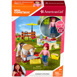 Mega Blocks Construction American Girl's Saige’s Picnic Building Set