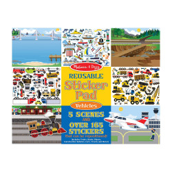 Melissa & Doug Reusable Sticker Pad - Vehicles