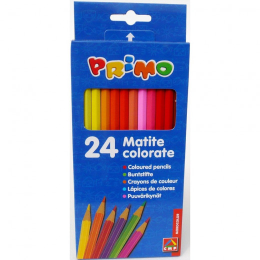 24 لونًا من بريمو رسم فني رسم أقلام ألوان خشبية متنوعة