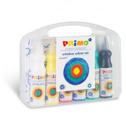 Primo, Window Paint 6 Colors Set, 75ml