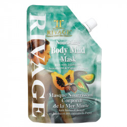 Rivage Nourishing Body Mud Mask with Jojoba, Avocado Oil & Papaya Extract -Pouch 500 ml