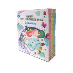 Usborne Little Peep-through 3 Book Box Set Collection