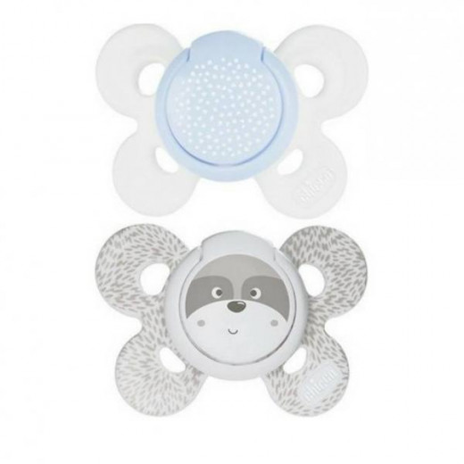 Chicco Physio Comfort Silicone Pacifier 0-6m, 2 Pacifiers in different models