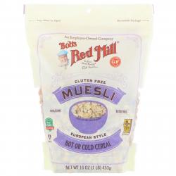 Bobs Red Mill Muesli, Gluten Free, European Style, 453 g