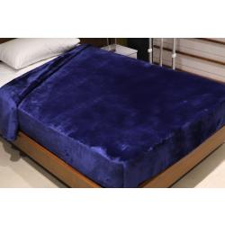 Nova velour blanket doux king navy