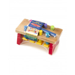 Melissa & Doug Deluxe Pounding Bench Toddler Toy