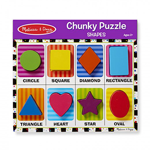 Melissa and Doug Shapes Chunky Puzzle