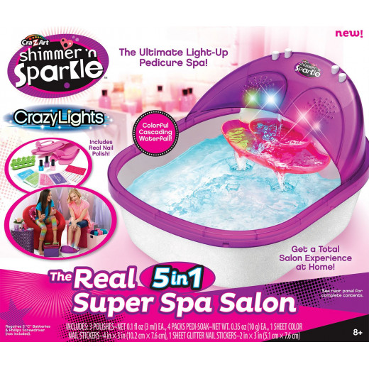 Cra-Z-Art Shimmer N' Sparkle Super Spa Salon Pedicure Toy Set