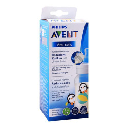 Avent Anti-Colic Feeding Bottle, 1m+, 260ml, Penguin