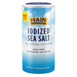 Hain Pure Foods Iodized Sea Salt 595g