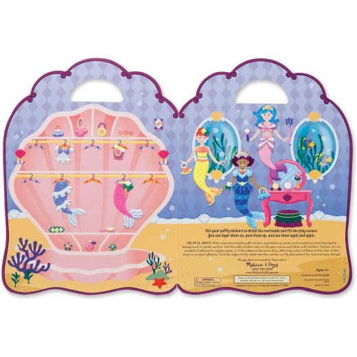 Melissa & Doug Princess Mermaid Reusable Puffy Sticker Playsets