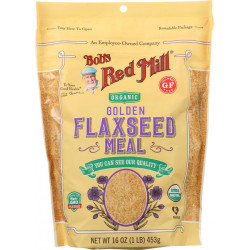 Bob's Red Mill Organic Flaxseed Meal Golden, Pack of 4, 453 Gram