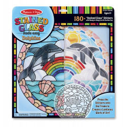 Melissa & Doug Stained Glass - Dolphins