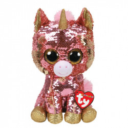 Ty Sunset - Sequin Coral Unicorn - Medium - 10"