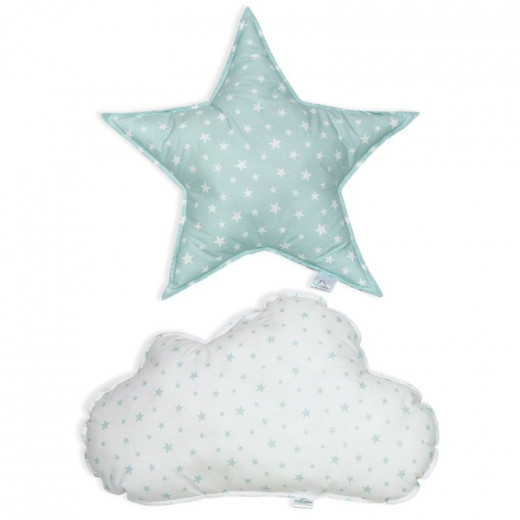Funna baby pillow set decorative aqua