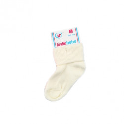 1 Pair of Baby Socks New born, Creamy