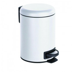 Wenko leman pedal bin stainless steel white 3 liters