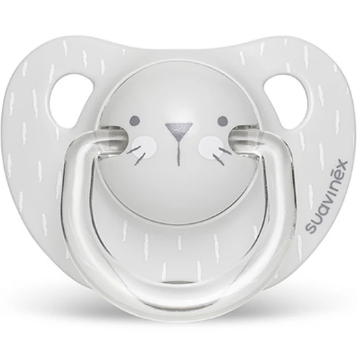 Suavinex Evo Ana Soother S Whiskers 6-18m - Grey